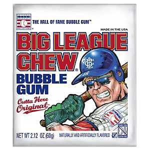 Big League Chew 533247 Outta Here Original Bubble Gum, 2.12 oz Pouch