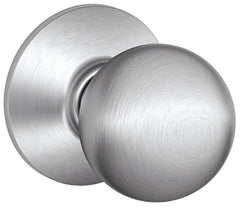 Schlage Orbit Series F10CSVORB626 Passage Knob, Knob Handle, Metal, Satin Chrome, 2-3/8, 2-3/4 in Backset