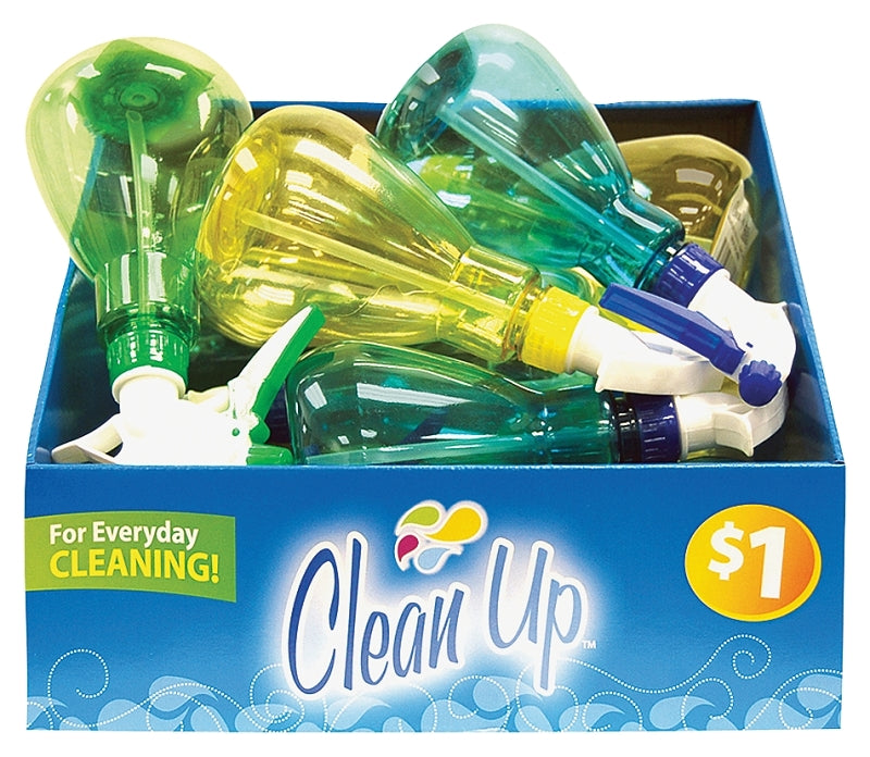 FLP Clean-Up 8870 Spray Bottle, 6 oz Capacity, Plastic, Assorted