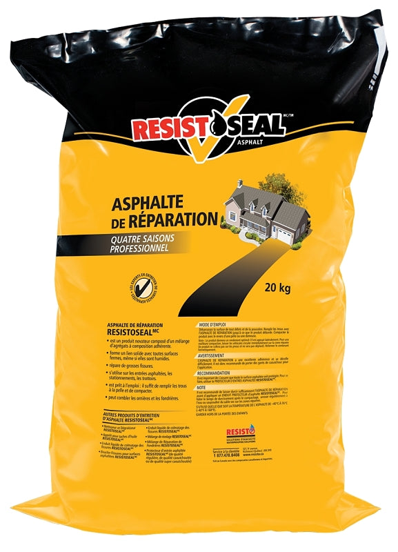 Resistoseal 20628 Repair, Granular, Black, Petroleum, 44 lb Bag