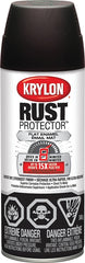 Krylon Rust Protector 469036000 Rust Preventative Spray Paint, Flat, Brown, 12 oz, Can