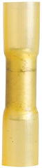 GB Xtreme AMT-126 Butt Splice Connector, 600 V, 12 to 10 AWG Wire, Yellow