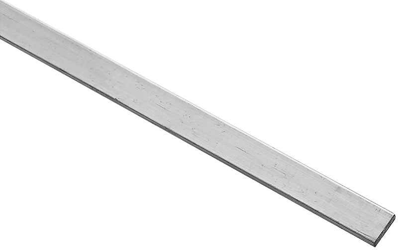Stanley Hardware 4200BC Series N247-015 Flat Bar, 1/2 in W, 72 in L, 1/8 in Thick, Aluminum, Mill