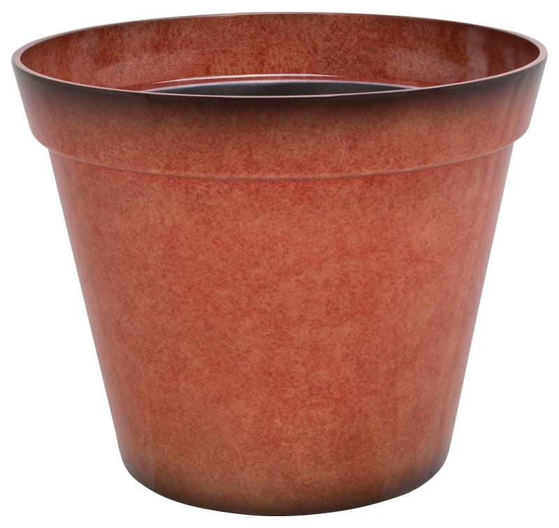 Landscapers Select Planter, 18 in Dia, Round, Resin, Terra Cotta