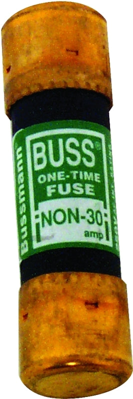 Bussmann NON-30 Fuse, 30 A, 250 VAC, 125 VDC, 50 kA Interrupt, Melamine Body, Cartridge Fuse
