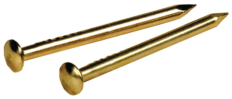 Hillman 122622 Escutcheon Pin, 3/4 in L, Steel, Brass