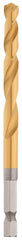 Milwaukee 48-89-4615 Impact Drill Bit, 9/32 in Dia, 4-1/4 in OAL, Twist Flute, 1/4 in Dia Shank, Hex Shank