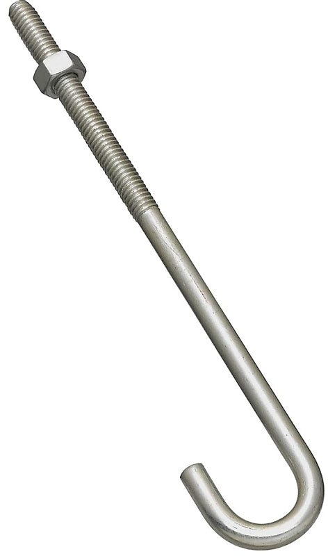 National Hardware 2195BC Series N232-934 J-Bolt, 5/16 in Thread, 3 in L Thread, 7 in L, 160 lb Working Load, Steel, Zinc
