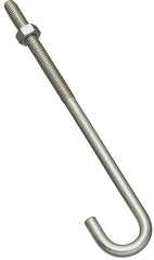 National Hardware 2195BC Series N232-934 J-Bolt, 5/16 in Thread, 3 in L Thread, 7 in L, 160 lb Working Load, Steel, Zinc