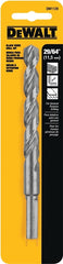 DeWALT DW1129 Jobber Drill Bit, 29/64 in Dia, 5-3/4 in OAL, Parabolic Flute, 29/64 in Dia Shank, Round Shank