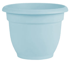 Bloem Ariana Series AP1237 Planter, 13 in W, 13 in D, Round, Plastic, Misty Blue
