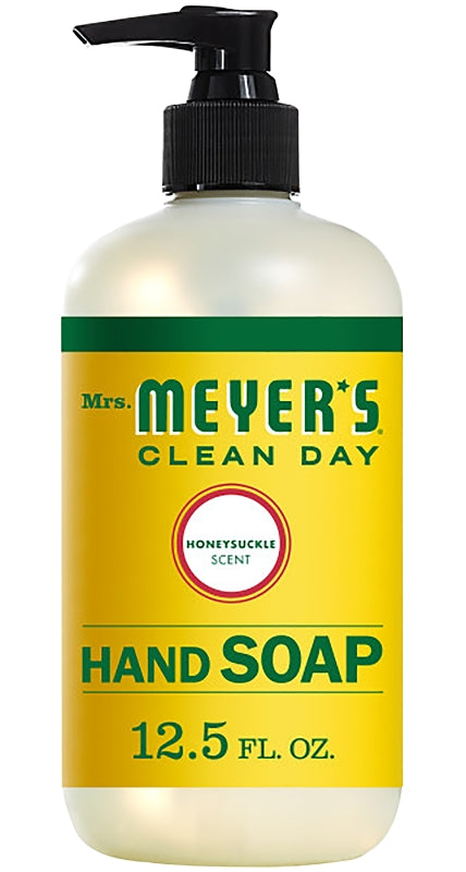 Mrs. Meyer's 17425 Hand Soap, Liquid, Honeysuckle, 12.5 oz Bottle