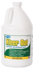 ComStar Kleer Out Series 30-245 Septic Tank Cleaner, Liquid, Clear, Odorless, 1 gal Bottle