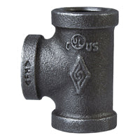ProSource 11A-1B Pipe Tee, 1 in, Threaded, Iron, 40 Schedule, 300 psi Pressure