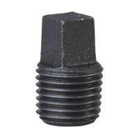 ProSource 31-1/4B Pipe Plug, 1/4 in, MPT, Square Head, Iron, 40 Schedule