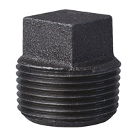 ProSource 31-1B Pipe Plug, 1 in, MPT, Square Head, Iron, 40 Schedule