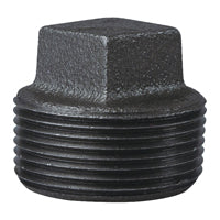 ProSource B291 32 Pipe Plug, 1-1/4 in, MPT, Square Head, Iron, SCH 40 Schedule