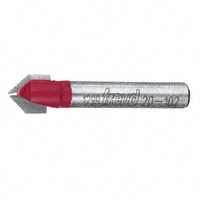 Freud 20-102 Router Bit, 3/8 in Dia Cutter, 1-3/4 in OAL, 1/4 in Dia Shank, 2-Cutter, Carbide