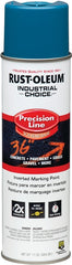 Industrial Choice 203022 Inverted Marking Spray Paint, Semi-Gloss, APWA Caution Blue, 17 oz, Can