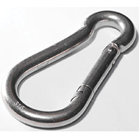 Baron 2450-1/4 Spring Hook Snap Link, 5/16 in Snap Opening, 2-3/8 in L Dimensions, Steel, Zinc