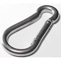 Baron 2450-5/16 Spring Hook Snap Link, 3/8 in Snap Opening, 3-1/8 in L Dimensions, Steel, Zinc