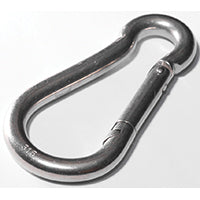 Baron 2450-3/8 Spring Hook Snap Link, 1/2 in Snap Opening, 4 in L Dimensions, Steel, Zinc