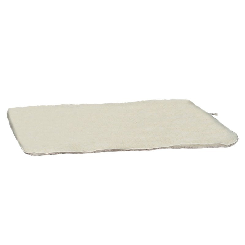 Slumber Pet ZA427 35 55 Dog Mat, 35-3/4 in L, 22-3/4 in W, Acrylic/Polyester Sherpa Cover, Natural