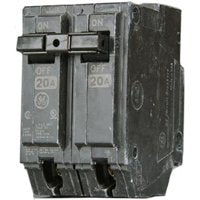 GE THQL2150 Feeder Circuit Breaker, Type THQL, 50 A, 2-Pole, 120/240 V, Non-Interchangeable Trip, Plug