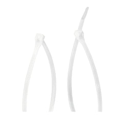GB 45-312 Cable Tie, Double-Lock Locking, 6/6 Nylon, Natural
