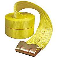 Keeper 04926 Winch Strap, 4 in W, 30 ft L, Polyester, Yellow