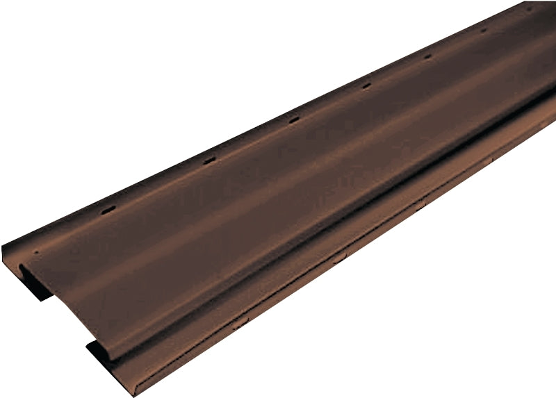 Master Flow AR10BRH Ridge Vent, 10 ft L, 7-1/2 in W, Aluminum, Brown