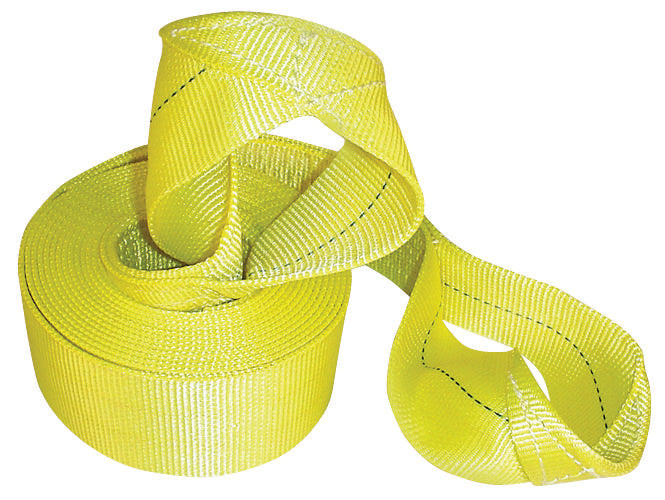 Keeper 89933 Recovery Strap, 30,000 lb, 3 in W, 30 ft L, Yellow