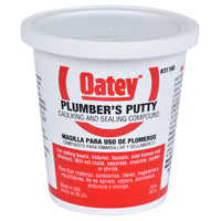 Oatey 31166 Plumbers Putty, Solid, Off-White, 14 oz