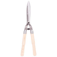 Landscapers Select 6147375 Forge Hedge Shear, Straight with Wave Curve Blade, 8-1/2 in L Blade, Steel Blade, Wood Handle
