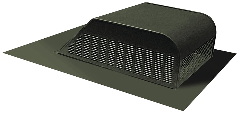 Master Flow SSB960AWW Roof Louver, 18 in L, 20-1/2 in W, Aluminum, Weathered Wood