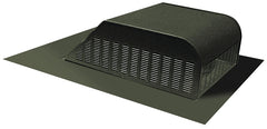 Master Flow SSB960AWW Roof Louver, 18 in L, 20-1/2 in W, Aluminum, Weathered Wood