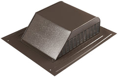 Master Flow SSB960ABR Roof Louver, 18 in L, 20-1/2 in W, Aluminum, Brown