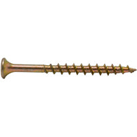 ProFIT 0333174G Screw, #9 Thread, 3 in L, Coarse Thread, Bugle Head, Star Drive, Steel, Yellow Zinc