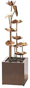 Seasonal Trends Y95889 Water Fountain, Metal Lotus, Large