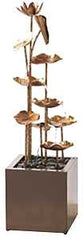 Seasonal Trends Y95889 Water Fountain, Metal Lotus, Large
