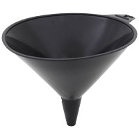 FloTool 05064 Large Funnel, 2 qt, HDPE, Black, 8-3/4 in H