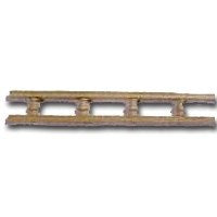 Waddell 5506 OAK Galley Rail, 6 ft L, 2-1/2 in W, Natural