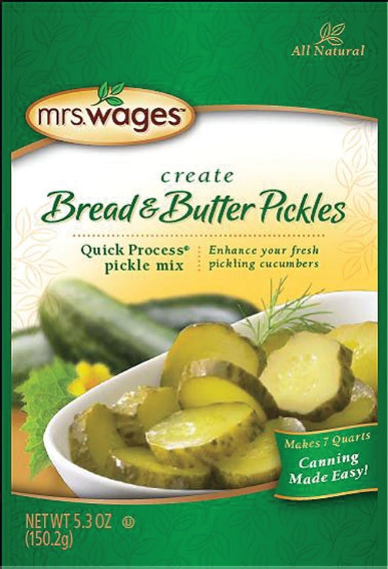 Mrs. Wages W620-J7425 Bread and Butter Pickle Mix, 5.3 oz Pouch