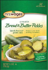 Mrs. Wages W620-J7425 Bread and Butter Pickle Mix, 5.3 oz Pouch