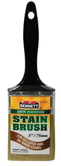BENNETT 3IN STAIN Paint Brush, 3 in W, Polyester Bristle