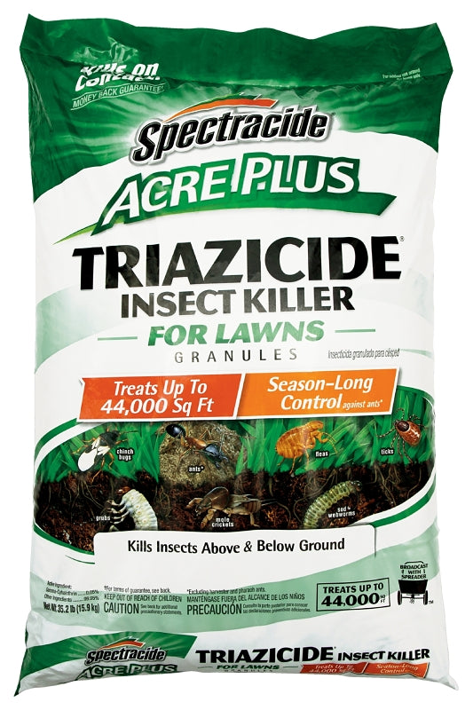 Spectracide Triazicide 96202 Insect Killer, Solid, 35.2 lb Bag