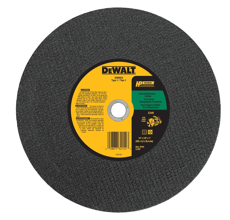DW8024 WHEEL CUTOFF CONC 14IN