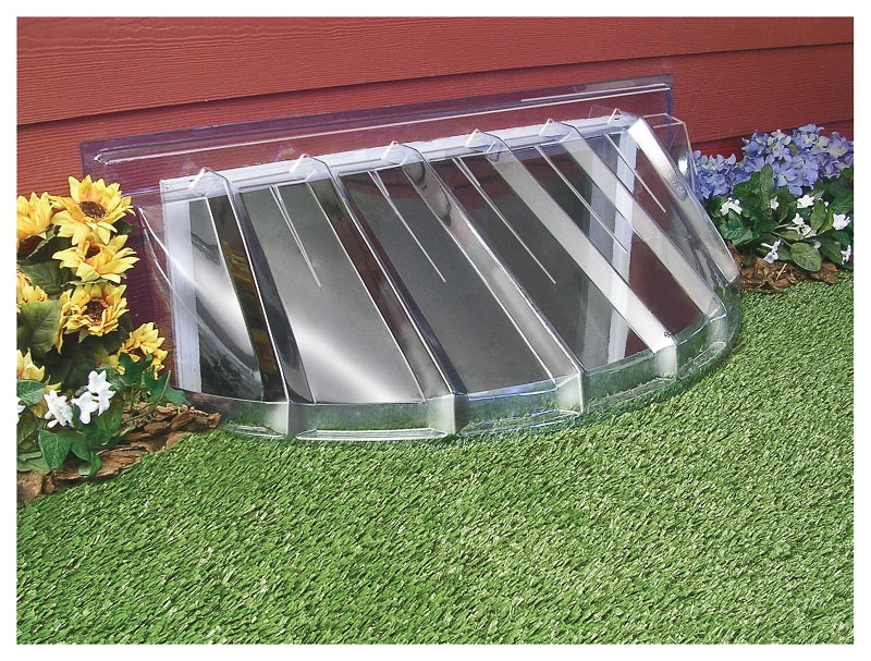 Maccourt W4217-1 Window Well Cover, 17 in L, 42 in W, Plastic
