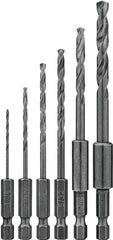 DeWALT DW2551 Drill Bit Set, 6-Piece, Black Oxide