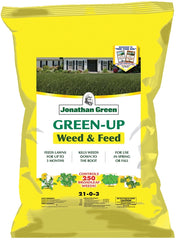 Jonathan Green 12345 Weed and Feed Lawn Fertilizer, 45 lb Bag, Granular, 21-0-3 N-P-K Ratio